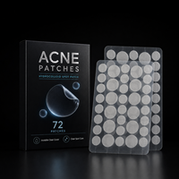 Patch anti-acné invisible ultra-fin en hydrocolloïde puissant, personnalisé, hypoallergénique, à l'acide hyaluronique et à l'huile d'arbre à thé pour le visage