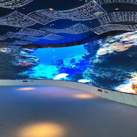 Écran LED incurvé P3 P2.5 pour stand d'exposition, écran LED incurvé à 360 degrés