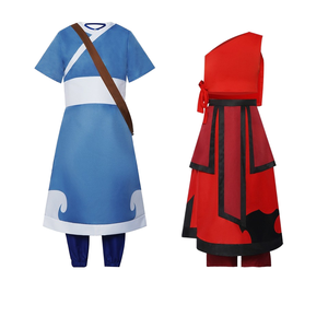 <span class=keywords><strong>Avatar</strong></span> l'ultimo Airbender costumi Cosplay di Halloween per adulti in poliestere eco abito Katara Bumi & Aang per spettacoli teatrali - Product Image 2