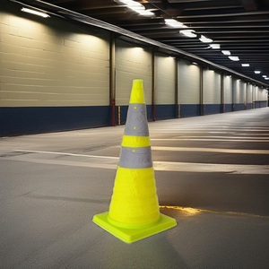 28-inch màu xanh lá cây đóng mở giao thông nón 1.8 kg/cái giao thông Cảnh Báo An ninh & bảo vệ sản phẩm - Product Image 6