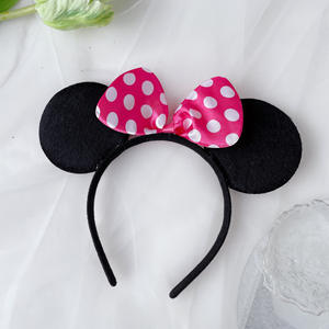 Bandeau d'oreille <span class=keywords><strong>Mickey</strong></span> Mouse <span class=keywords><strong>de</strong></span> haute qualité pour enfants, adorable accessoire <span class=keywords><strong>de</strong></span> tête en tissu pour les spectacles <span class=keywords><strong>de</strong></span> parcs d'attractions et les déguisements <span class=keywords><strong>de</strong></span> vacances - Product Image 3