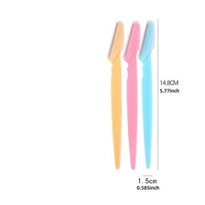 14.5cm Stainless Steel Simple <b>Eyebrow</b> <b>Razor</b> for Eyes Face & Lips - Product Image 5