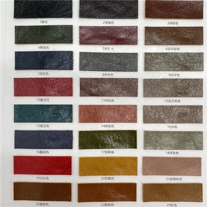Surface brillante huileuse de fil de <span class=keywords><strong>cuir</strong></span> synthétique de PVC unique de Tannery-Sold pour le sac d'artisanat de chaise de meubles de sofa avec le motif en relief - Product Image 3