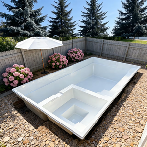 Piscine Conteneur Rectangulaire Premium Encastrée Étanche en Fibre de Verre Longue Durée de Vie - Product Image 5