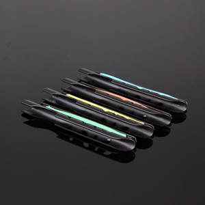 Soporte de pared para cañas de pescar con clip para cables, material ABS desmontable, para almacenamiento de aparejos de pesca, color negro. - Product Image 3