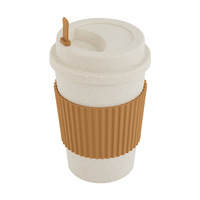 Mug à café portable 450 ml, couleur unie, design moderne et minimaliste, avec couvercle, pour étudiants, idéal pour boire directement du café, du lait, du thé ou de l'eau.