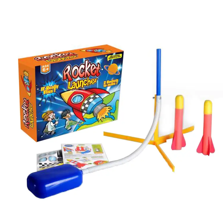 On-line hot selling Jump Jet Rocket Toy Jet Shot Blaster Air Powered Launcher Rocket Outdoor for Kids