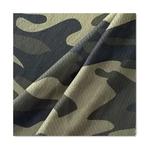 Buena calidad 100% poliéster 160gsm diseño de camuflaje digital urbano tela de malla Birdeye para poliéster