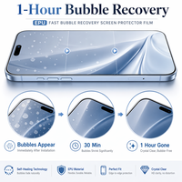Film protecteur d'écran en hydrogel auto-cicatrisant EPU souple 120x180mm pour téléphone portable et machine de découpe de film, transparent mat