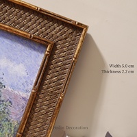 Tableau mural vintage Paysages européens Fleurs Impressions sur toile encadrée en bois Décoration intérieure pour mariage