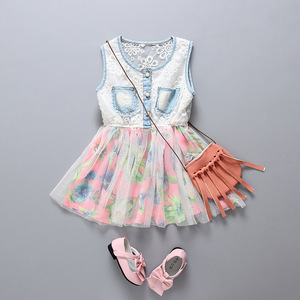 Ropa de Moda Coreana al por Mayor, Vestido de Verano de Encaje para Bebé - Product Image 1