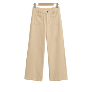 Nuovo Modello 2026: <span class=keywords><strong>Pantaloni</strong></span> Casual a Vita Alta in Cotone e <span class=keywords><strong>Lino</strong></span>, Gamba Larga, Nuovi <span class=keywords><strong>Pantaloni</strong></span> <span class=keywords><strong>Slim</strong></span>-fit Larghi e Dritti da Donna per l'Autunno - Product Image 4
