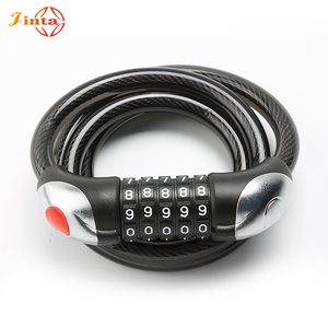 Jinta Cao An Ninh 1200Mm 5 Chữ Số Kết Hợp Cáp Khóa Xe Máy Điện Scooter Xe Đạp Cáp Dây Khóa - Product Image 1