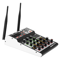Console de mixage DJ USB 4 canaux, meilleur prix, mini mixeur audio familial KTV avec effets USB/BT 48v, enregistrement