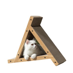 Griffoir pour chat Fukumaru en gros, lit à griffer intégré perforé six faces, jouet pour chat résistant à l'usure, pour animaux de compagnie - Product Image 5