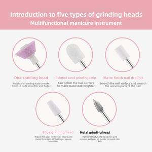 Perceuse à ongles électrique portable rechargeable par USB pour le nail art et la <span class=keywords><strong>manucure</strong></span> avec réglage à trois vitesses, faible bruit, 15000 tr/min - Product Image 3