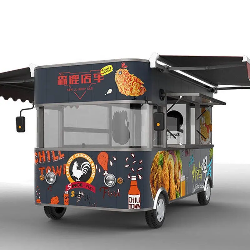 2022 USA Standard Mobile Hotdog Food Trucks mit 24 Stunden Service