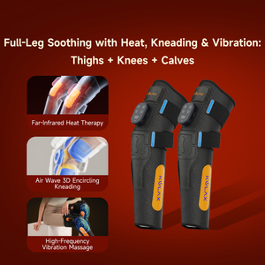 Masajeador de Piernas con Infrarrojos Lejanos de Grafeno, Compresión con Bolsas de Aire, Amasamiento 3D y Calentamiento por Vibración para Aliviar el Dolor de Muslos, Rodillas y Pantorrillas - Product Image 2