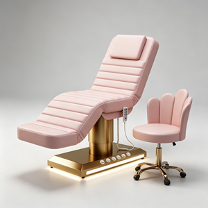 Table <span class=keywords><strong>de</strong></span> soin électrique 3 moteurs réglable en hauteur/dossier/pieds pour salon <span class=keywords><strong>de</strong></span> beauté, soins du visage, tatouage, cils, et applications médicales - Product Image 4