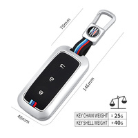 Étui de protection pour clé de voiture en alliage de zinc et gel de silice pour Geely Galaxy L6 L7 E8 Sedan EX2 EX5, porte-clés, accessoires de sac