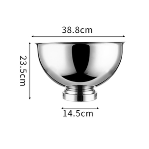Seau à glace de luxe en acier inoxydable doré et argenté, <span class=keywords><strong>9</strong></span> litres, pour <span class=keywords><strong>champagne</strong></span>, boissons et bière, idéal pour les fêtes - Product Image 6