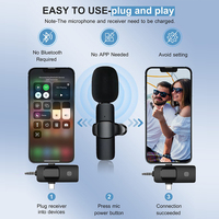 Microphone-Cravate sans Fil Mini Anti-Bruit 3 en 1 pour YouTube Vlog TikTok