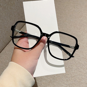 Grandes lunettes Anti-lumière bleue pour femmes mode polygone PC cadre unisexe lunettes rétro lunettes pour dames - Product Image 1