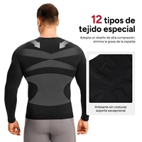 Chemises de compression de haute qualité pour hommes, hauts sculptants à manches longues, sous-vêtements amincissants pour le contrôle du ventre