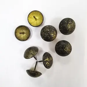 หมุดโลหะตกแต่งหุ้มเบาะทรงรี หัวแบน สำหรับโซฟาและเก้าอี้ - Product Image 2