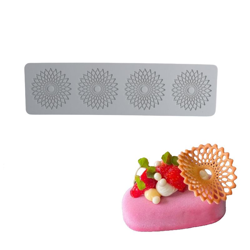 10 Set Fondant Impression Mat Mold Lace Embossing Mat Tree Bark/Brick Wall/Flower/Stone Wall Fondant Impression Mats Texture Design For Cupcake Border Decoration