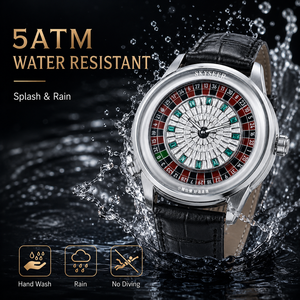 Montre mécanique de luxe pour homme <span class=keywords><strong>Jacob</strong></span> & Co. avec cadran rotatif à roulette et diamants en cristal, style casino - Product Image 2