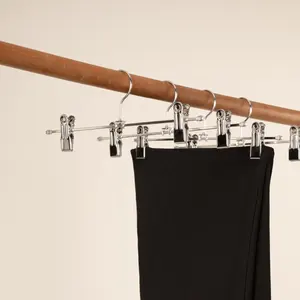 Gantungan baju celana, gantungan baju celana penyimpanan multifungsi untuk toko pakaian