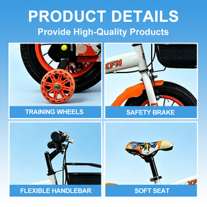 <span class=keywords><strong>Vélo</strong></span> Enfant 16 <span class=keywords><strong>Pouces</strong></span> Monovitesse à Vente Chaude avec Fourche en Acier, Frein à Câble et Roues d'Apprentissage - Product Image 3