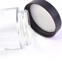 Pot en verre de 10 oz (300 ml) écologique avec bouchon à vis à sécurité enfant, anti-odeur, pour bonbons, huiles essentielles, avec logo personnalisé imprimé