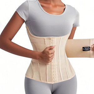 Wholesale Dual Layer Power Lift Compression <b>Shapewear</b> Removable Double Belt Abdominal Shaping Corset Postpartum Waist Cincher - Product Image 2