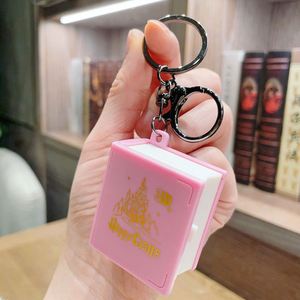 Porte-clés en métal Château pour filles, pour sac à dos scolaire, jouets roses, livre magique 3D pop-up, jouets château, cadeau d'anniversaire, porte-clés en plastique - Product Image 4