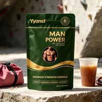 Chocolat chaud au café Force Maximale Premium pour Hommes 100g Sachet Doypack Vert Or pour l'Endurance, la Force et la Récupération OEM Marque Privée