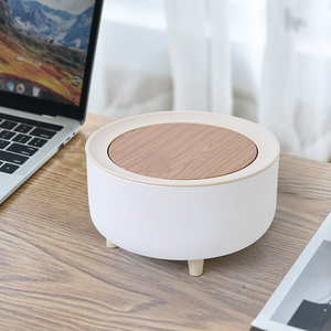 Sáng Tạo Dễ Thương Mini Nhỏ Bàn Cà Phê Countertop Phòng Ngủ Với Nắp Gỗ Hạt Giấy Giỏ Máy Tính Để Bàn Thùng Rác - Product Image 2