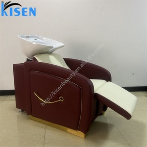 Chaise de lavage de cheveux confortable et simple pour salon de coiffure, vente directe du fabricant Kisen, idéale pour les soins capillaires. - Product Image 1