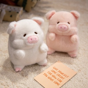 Nuovo Design: Peluche LED a Forma di Maialino, Bianco e Rosa, Cuscino Imbottito, Regalo per Bambini, Vendita all'Ingrosso - Product Image 4