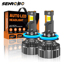 Auto-LED-Scheinwerfer Großhandel 190W H4 12V 6000K Neu 190W 80000LM Canbus-Stecker Universelle Passform Auto-Scheinwerfer SENROBO K26