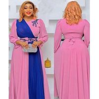 Vêtements africains Robe pour femmes Robe de soirée élégante en mousseline Vêtements pour femmes Dubai Abaya Plus Size Kaftan Long Boubou