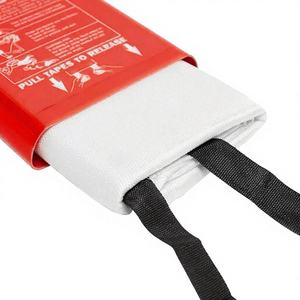 Coperta Antincendio in Fibra di Vetro Rossa, Coperta di Emergenza per Protezione da Incendi per Campeggio, Casa e Cucina - Product Image 2