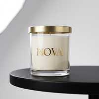 Vases à bougies de luxe personnalisés, pots en verre uniques, pots à bougies vides de 8 oz et 10 oz avec couvercles et boîtes personnalisées, pots à bougies en verre