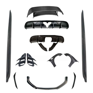Pour <span class=keywords><strong>Porsche</strong></span> 718 Cayman <span class=keywords><strong>boxster</strong></span> diffuseur de becquet de lèvre de pare-chocs avant en Fiber de carbone sèche - Product Image 6