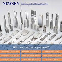 Pièces de moule en carbure à haute précision Newsky Custom ±0.005 pour le meulage interne et externe, pour le moulage par estampage