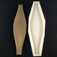 Moule en silicone pour panneaux muraux en ciment à motif ondulé 3D, moule en silicone pour briques décoratives géométriques en plâtre, le plus vendu