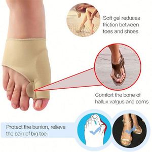 Corrector de Dedos, Ortesis para Pies, Cuidado de los Pies, Ajustador de Juanetes, Ajustador de Huesos del Dedo Gordo, Calcetines Suaves para Pedicura - Product Image 3