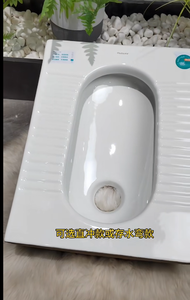 السيراميك المدمج في منصة نظام تدفق الجاذبية تصميم حديث سهلة التنظيف OUDU S القرفصاء المرحاض W.C - Product Image 5