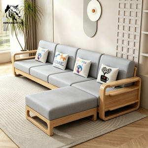 Fournisseur chinois, prix avantageux, personnalisation, stock important, livraison directe, canapés rembourrés, nouveaux meubles de salon tendance, canapé moderne en bois. - Product Image 6